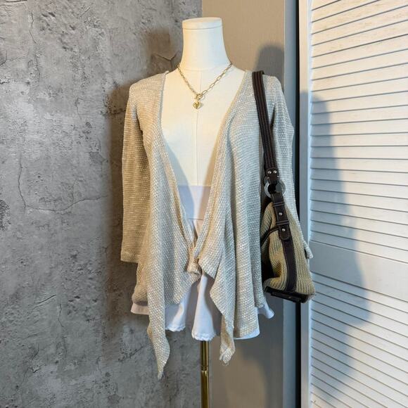 Cato Grey & Cream Boho Cardigan - Picture 4 of 8